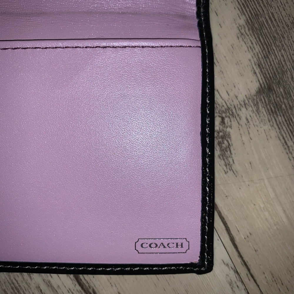 Coach Checkbook Cover